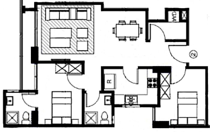 2 Bedroom Apartment - Type 2 floor plan